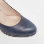 Salvatore Ferragamo Pre-owned Leather heels Blue Dames - Thumbnail 7