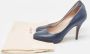 Salvatore Ferragamo Pre-owned Leather heels Blue Dames - Thumbnail 9