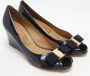 Salvatore Ferragamo Pre-owned Leather heels Blue Dames - Thumbnail 4