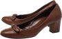 Salvatore Ferragamo Pre-owned Leather heels Brown Dames - Thumbnail 3