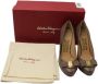 Salvatore Ferragamo Pre-owned Leather heels Brown Dames - Thumbnail 2