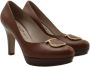 Salvatore Ferragamo Pre-owned Leather heels Brown Dames - Thumbnail 4