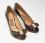 Salvatore Ferragamo Pre-owned Leather heels Brown Dames - Thumbnail 4