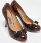 Salvatore Ferragamo Pre-owned Leather heels Brown Dames - Thumbnail 4