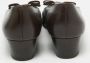 Salvatore Ferragamo Pre-owned Leather heels Brown Dames - Thumbnail 5