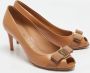 Salvatore Ferragamo Pre-owned Leather heels Brown Dames - Thumbnail 2