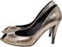 Salvatore Ferragamo Pre-owned Leather heels Gray Dames - Thumbnail 3