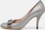 Salvatore Ferragamo Pre-owned Leather heels Gray Dames - Thumbnail 2