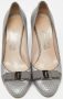 Salvatore Ferragamo Pre-owned Leather heels Gray Dames - Thumbnail 3