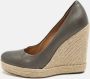 Salvatore Ferragamo Pre-owned Leather heels Gray Dames - Thumbnail 2