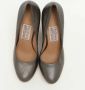 Salvatore Ferragamo Pre-owned Leather heels Gray Dames - Thumbnail 3