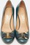 Salvatore Ferragamo Pre-owned Leather heels Green Dames - Thumbnail 3