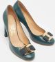 Salvatore Ferragamo Pre-owned Leather heels Green Dames - Thumbnail 4