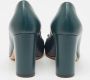 Salvatore Ferragamo Pre-owned Leather heels Green Dames - Thumbnail 5