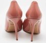 Salvatore Ferragamo Pre-owned Leather heels Orange Dames - Thumbnail 5