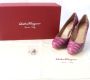 Salvatore Ferragamo Pre-owned Leather heels Pink Dames - Thumbnail 3