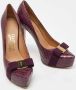 Salvatore Ferragamo Pre-owned Leather heels Purple Dames - Thumbnail 4