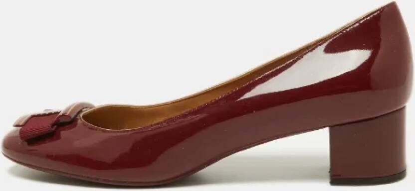 Salvatore Ferragamo Pre-owned Leather heels Red Dames