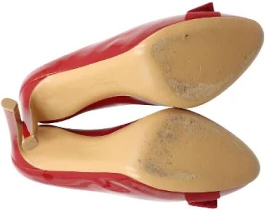 Salvatore Ferragamo Pre-owned Leather heels Red Dames