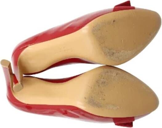 Salvatore Ferragamo Pre-owned Leather heels Red Dames