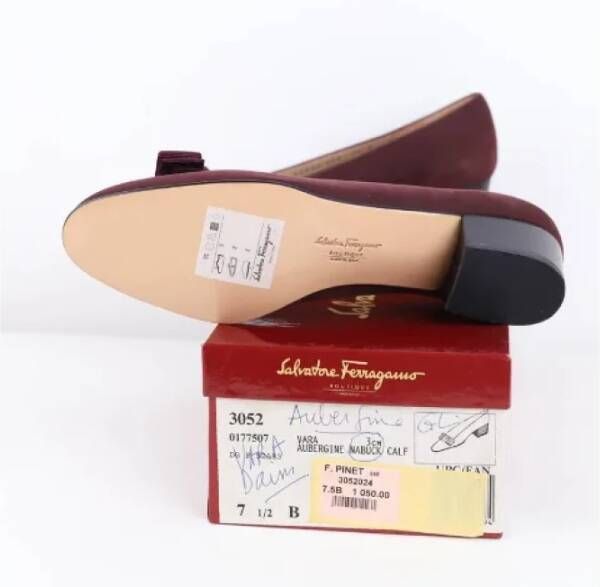 Salvatore Ferragamo Pre-owned Leather heels Red Dames