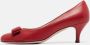 Salvatore Ferragamo Pre-owned Leather heels Red Dames - Thumbnail 2