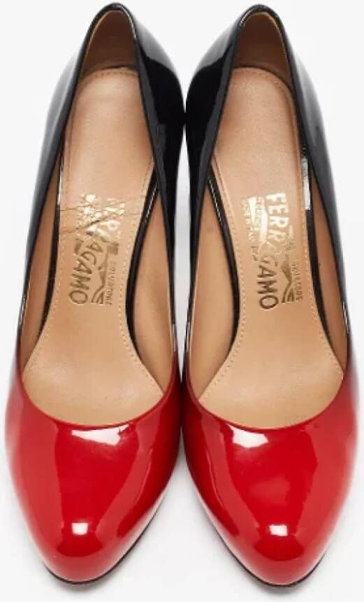 Salvatore Ferragamo Pre-owned Leather heels Red Dames