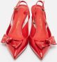 Salvatore Ferragamo Pre-owned Leather heels Red Dames - Thumbnail 3