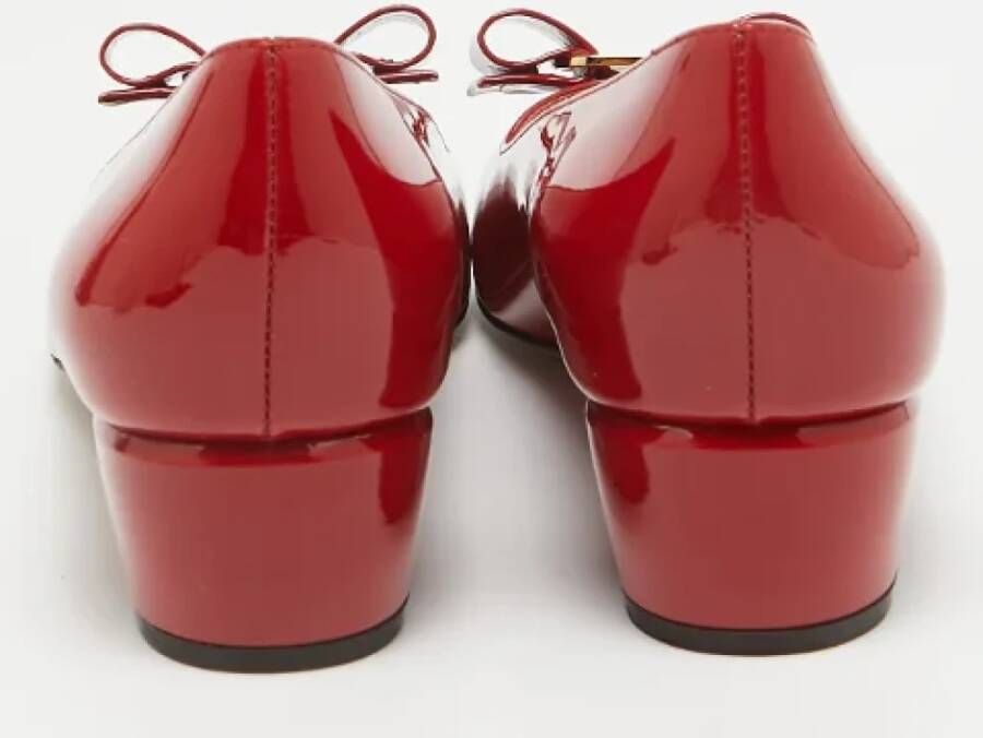 Salvatore Ferragamo Pre-owned Leather heels Red Dames