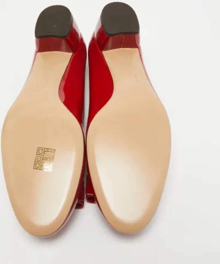 Salvatore Ferragamo Pre-owned Leather heels Red Dames