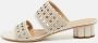 Salvatore Ferragamo Pre-owned Leather sandals Beige Dames - Thumbnail 2