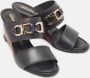 Salvatore Ferragamo Pre-owned Leather sandals Black Dames - Thumbnail 4