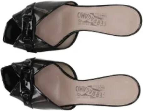 Salvatore Ferragamo Pre-owned Leather sandals Black Dames