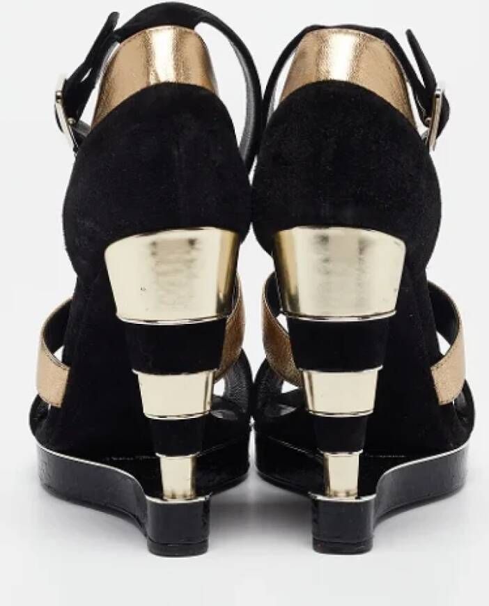 Salvatore Ferragamo Pre-owned Leather sandals Black Dames