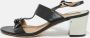 Salvatore Ferragamo Pre-owned Leather sandals Black Dames - Thumbnail 2