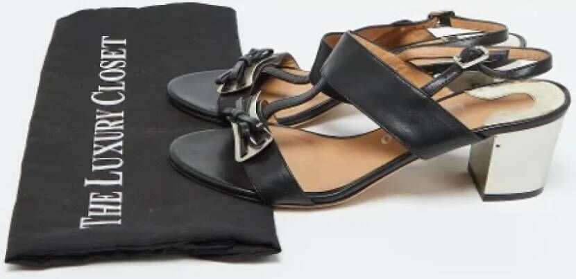 Salvatore Ferragamo Pre-owned Leather sandals Black Dames