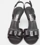 Salvatore Ferragamo Pre-owned Leather sandals Black Dames - Thumbnail 3