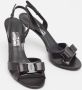 Salvatore Ferragamo Pre-owned Leather sandals Black Dames - Thumbnail 4