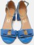 Salvatore Ferragamo Pre-owned Leather sandals Blue Dames - Thumbnail 2