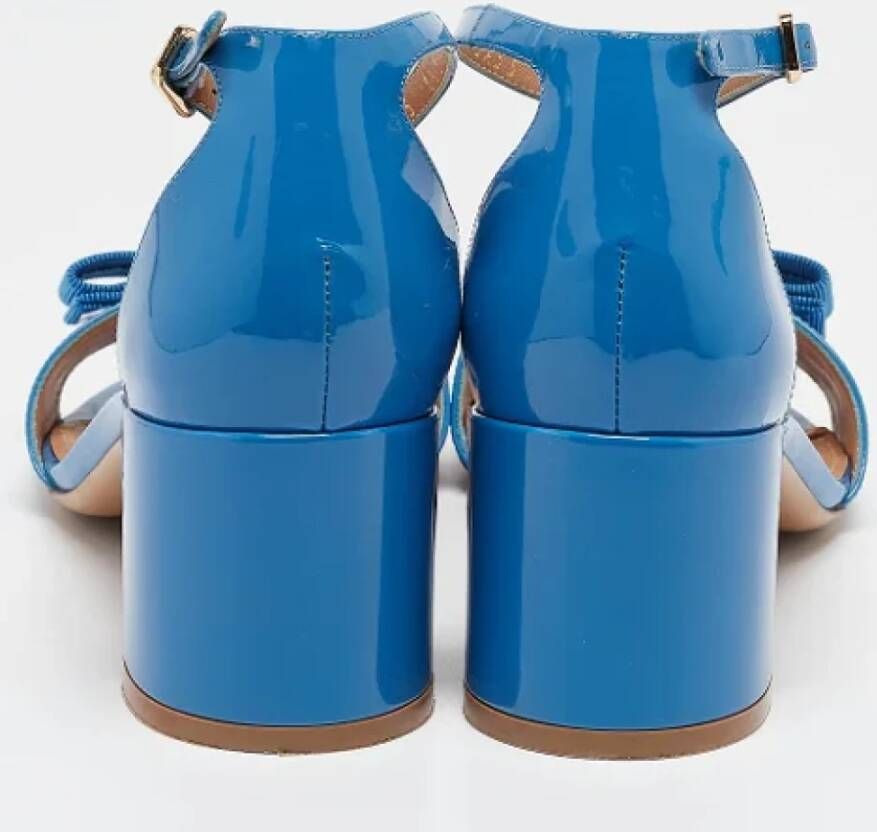 Salvatore Ferragamo Pre-owned Leather sandals Blue Dames