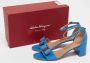 Salvatore Ferragamo Pre-owned Leather sandals Blue Dames - Thumbnail 9