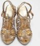 Salvatore Ferragamo Pre-owned Leather sandals Gray Dames - Thumbnail 3