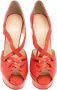 Salvatore Ferragamo Pre-owned Leather sandals Orange Dames - Thumbnail 2