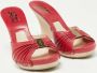 Salvatore Ferragamo Pre-owned Leather sandals Red Dames - Thumbnail 4