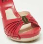 Salvatore Ferragamo Pre-owned Leather sandals Red Dames - Thumbnail 7