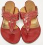 Salvatore Ferragamo Pre-owned Leather sandals Red Dames - Thumbnail 3