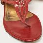 Salvatore Ferragamo Pre-owned Leather sandals Red Dames - Thumbnail 7