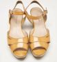 Salvatore Ferragamo Pre-owned Leather sandals Yellow Dames - Thumbnail 3