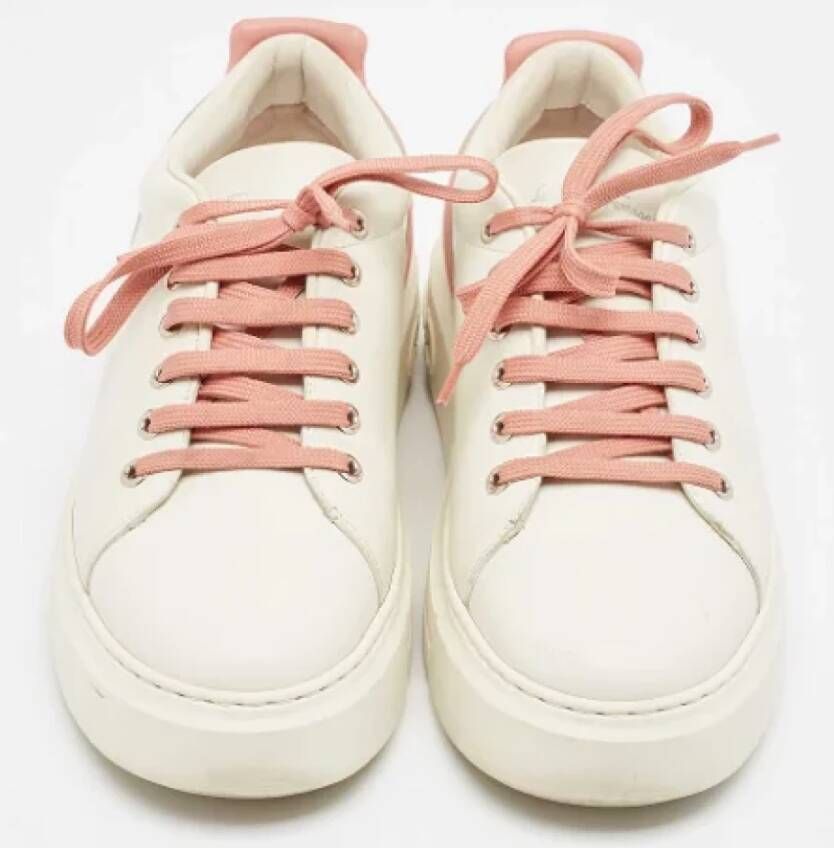 Salvatore Ferragamo Pre-owned Leather sneakers White Dames