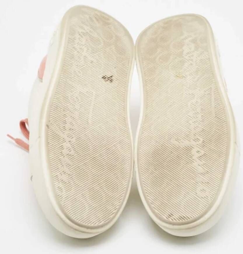 Salvatore Ferragamo Pre-owned Leather sneakers White Dames